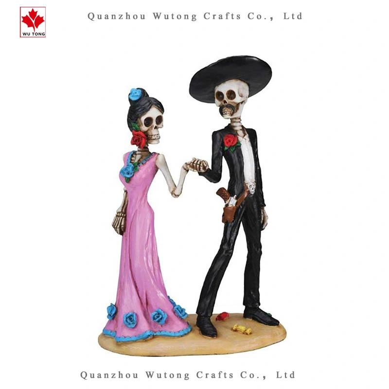 Day of The Dead Skeleton Couple Figurine