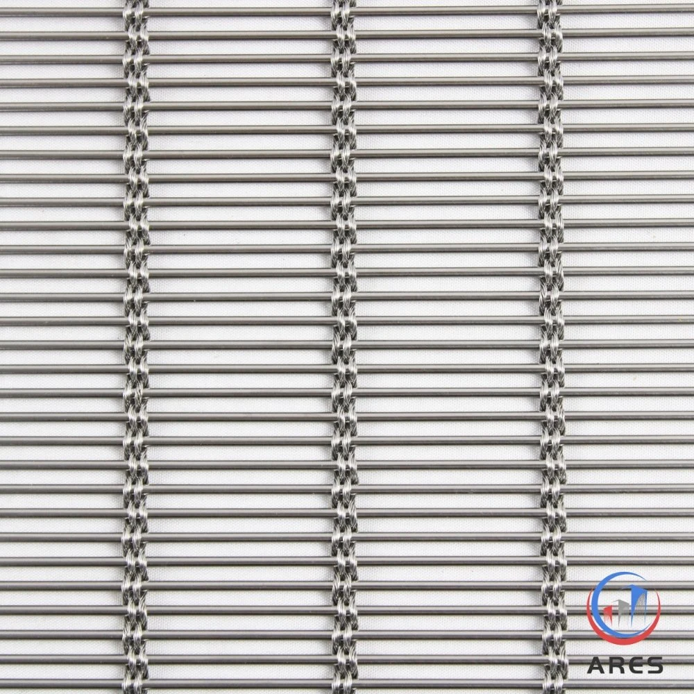 AISI Woven Mesh Stainless Steel 304 316 Architectural Wire Mesh Facade Cable Rod Wire Mesh