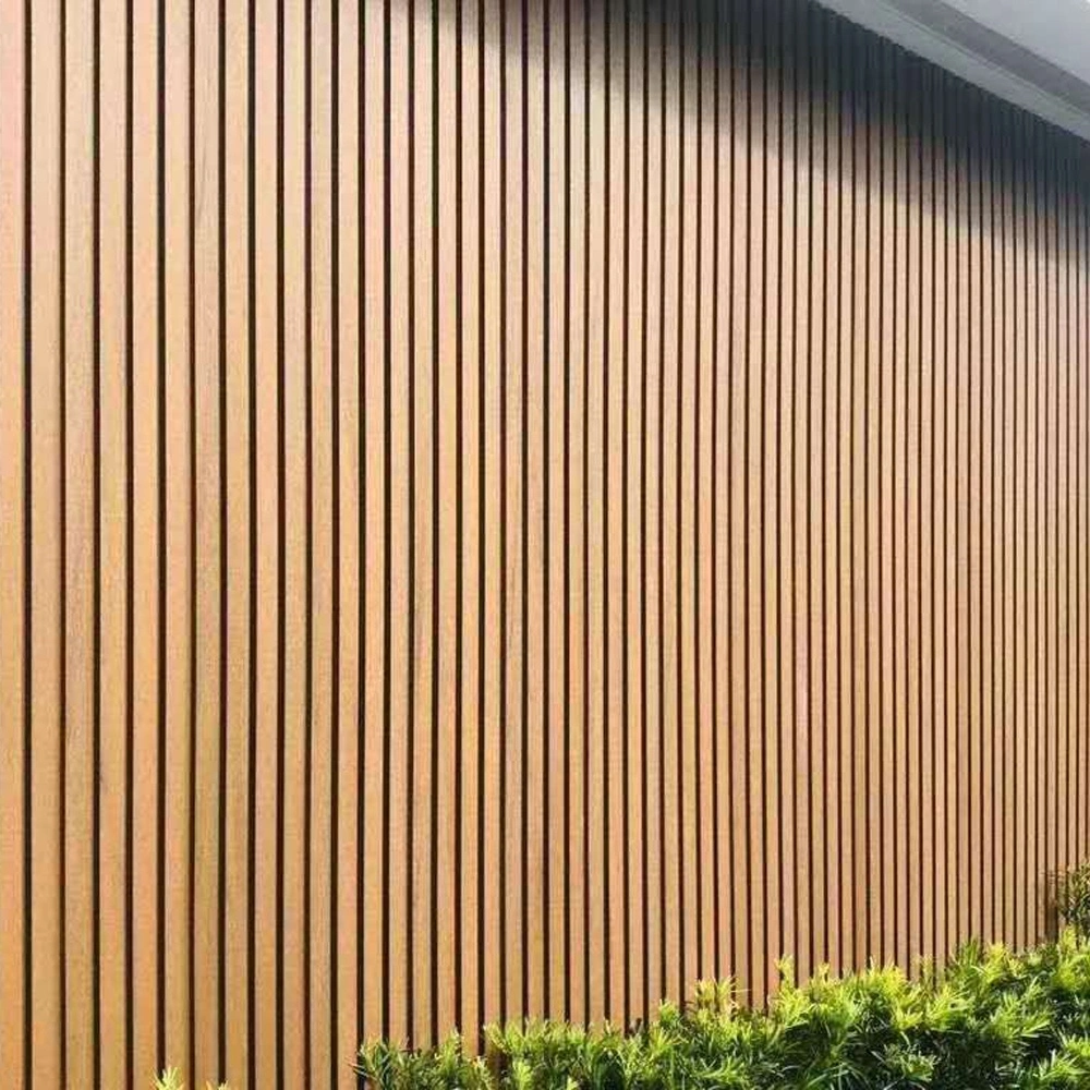 WPC Fluted Louver Composite Wood Co-Extrusion Capped Wall Exterior Panel House Outdoor Decoration Material Wall Cladding Board