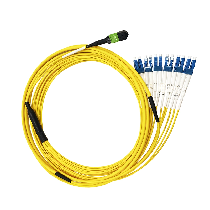 High Quality 12 Cores Straight Harness Om4 Fanout Cable Fiber Optical