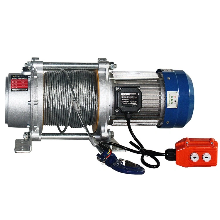 Cheap Price Quiet Steel Wire Rope Electric Hoist Winch with 1.5 Ton Load Weight