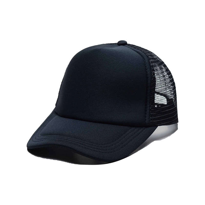 Adults Men&prime; S Trucker Cap China OEM Label High quality/High cost performance  Hats Mesh Polyester Sports Hat