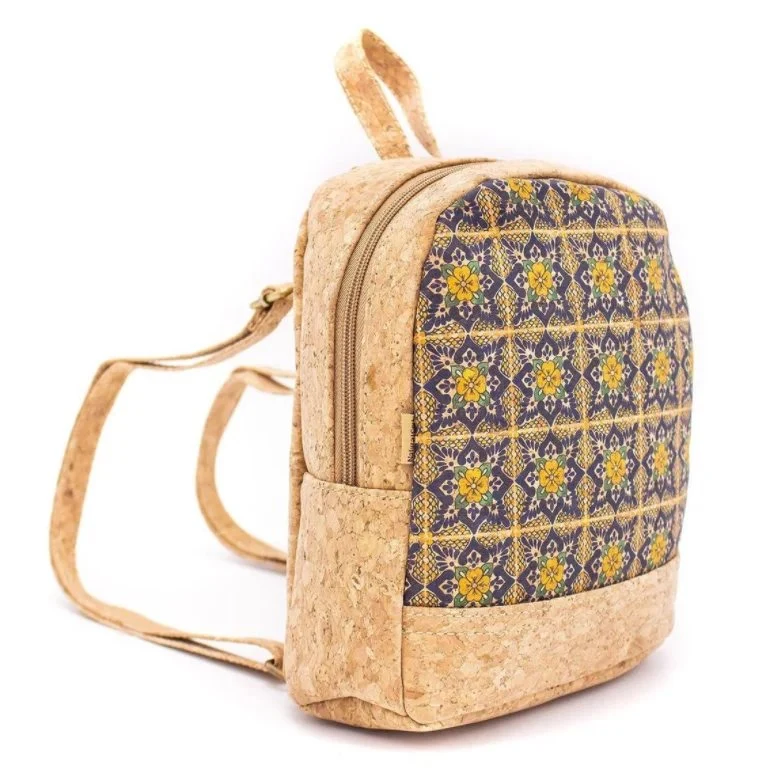 Personalizar mochila de Cork impresa para mujer mochila de vida diaria Cork Bolsa