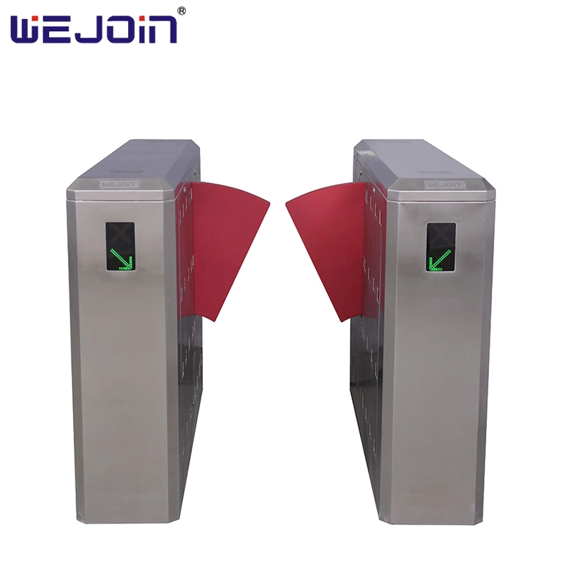 SUS304 Facial Recognition Flap Barrier Turnstile Half Height Barrier Gate