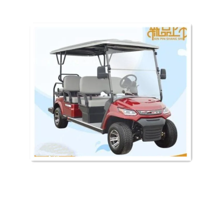 6 Seats Electric Golf Cart with Rear Foldable Seats Customized Tires