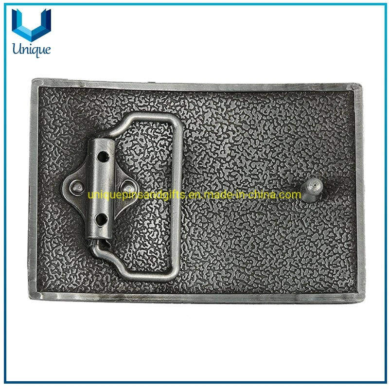 Custom Australia Kangaroo Metal Buckle, Antique Silver 3D Belt Buckle in High quality/High cost performance 