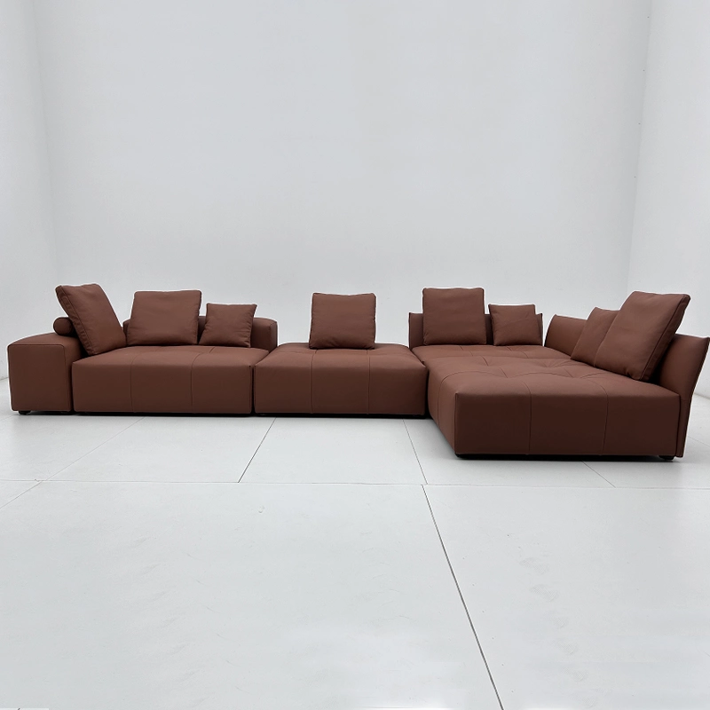 Modern Style L Shape Stoff Sofa Wohnzimmer Möbel Sofas Ecksofa des Hotels mit Einzelsitzstuhl