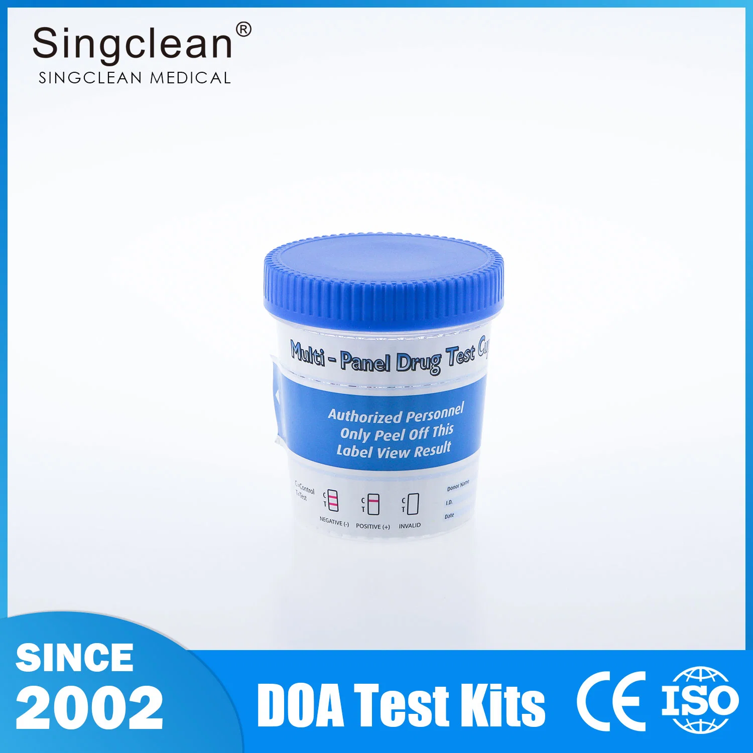 Singclean Ivd Fournisseur en gros de fournitures médicales Kit de bandelettes de test de grossesse VIH de drogue d'urine Std d'ovulation de diagnostic rapide d'antigène (méthode de l'or colloïdal)