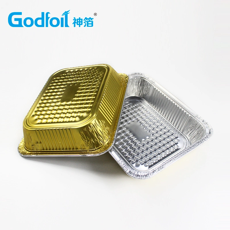 Aseptic Food Packaging Aluminum Foil/Disposable Inflight Aluminum Foil Container/Lunch Box