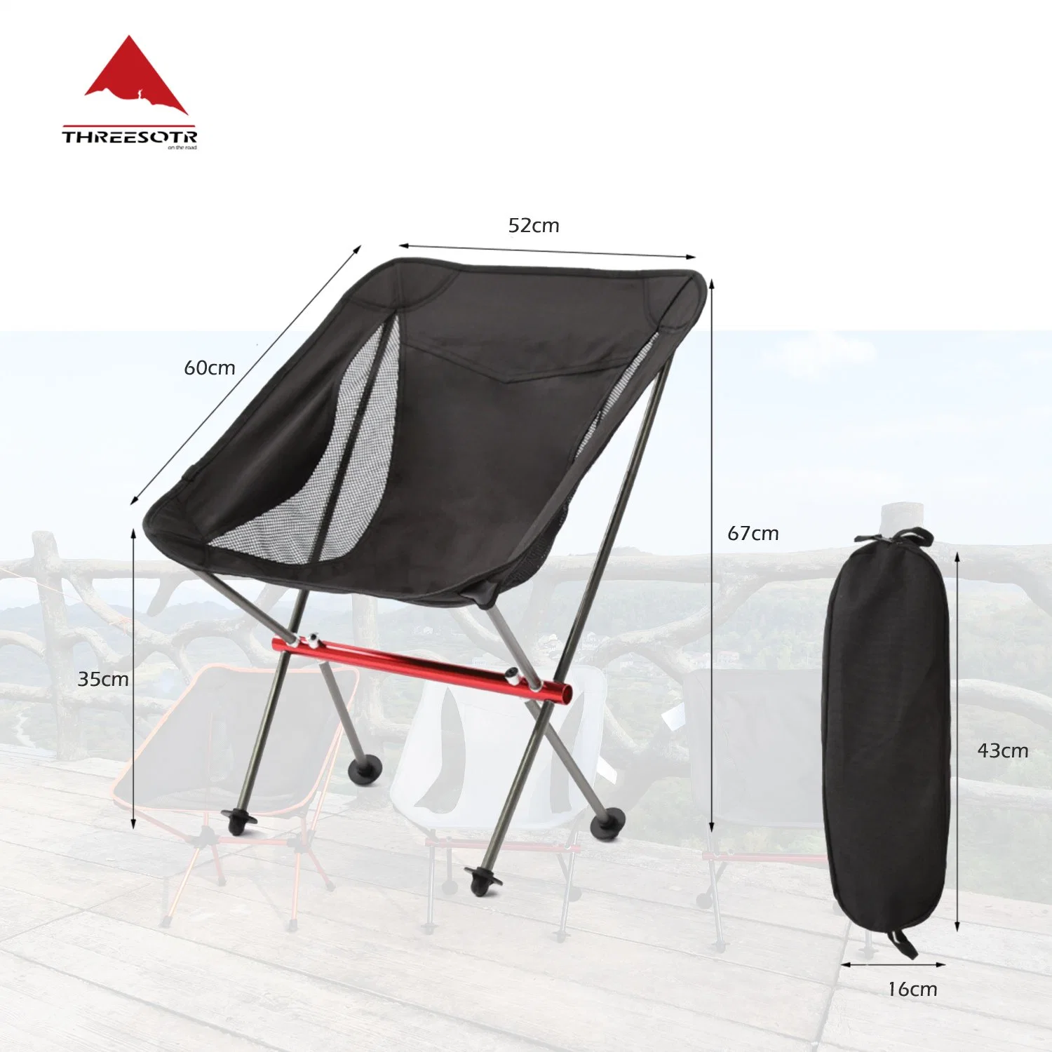 Durable Aluminum Portable Garden Folding Chair