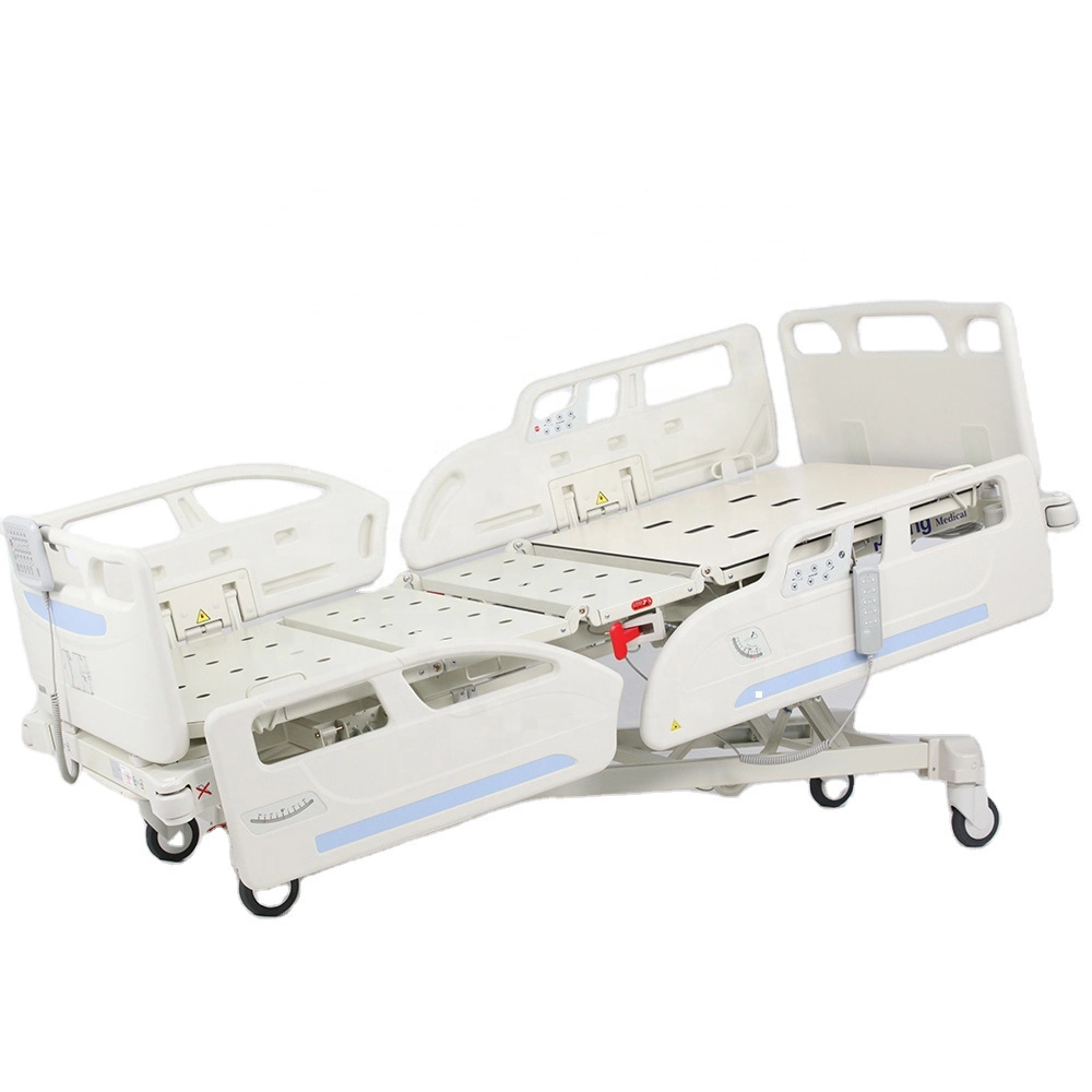 Медицинская пятифункциональная кровать для пациента в электрическом медицинском учреждении интенсивной терапии