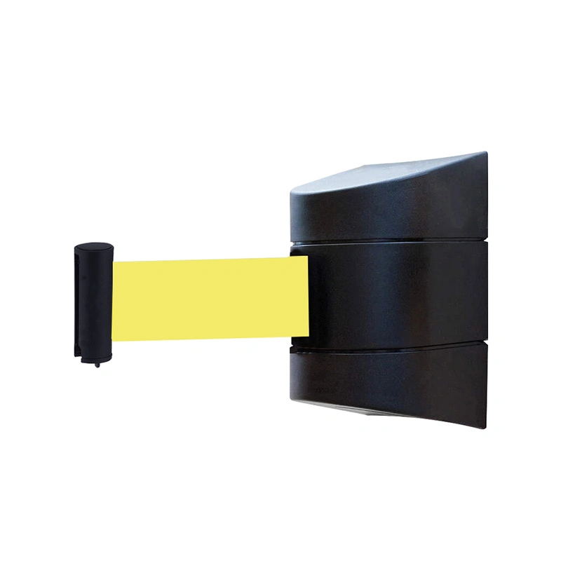 Plastic Fixed Wall Mounted Crowd Control Retractable Belt Barrier