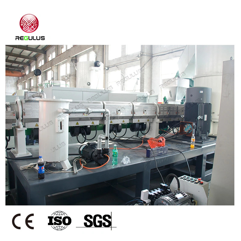 Plastic Scrap Recycling BOPP Pellet Pelletizing Machine Double-Stage Water-Ring Cutting Granulating Pelletizer