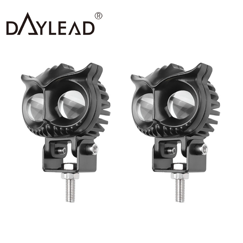 Owl Shape Aluminum Work Light IP68 15W LED Auxiliary Motorcycle Working LED Fog Lights for Motorcycle