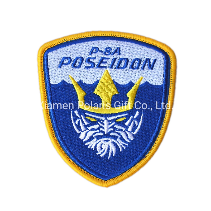 Custom Adhesive Momerial Polyester Embroidery Patch Embroidered Label