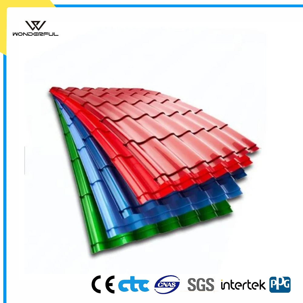 Coated Steel Corrugated Sheet PE/PVDF UV Resistant Metal Roofing