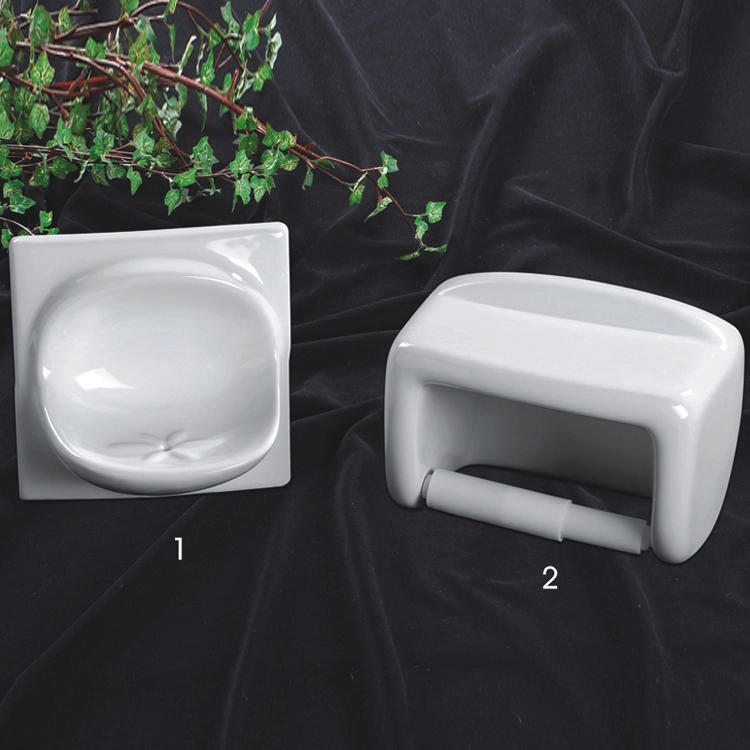 New Style Durable Best Quality Ceramic Soap Dish and Holder 6PCS Bathroom Accessori Bath Accessory