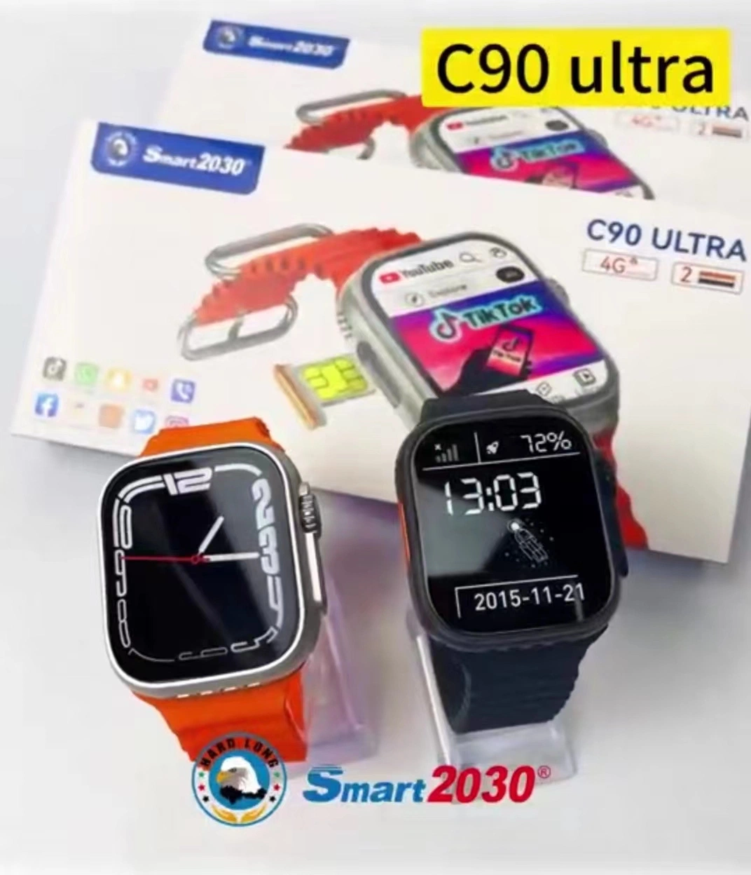 Fashion (C90 Ultra Honeycomb Edition) Adult Use Inserting Card Smart Watch