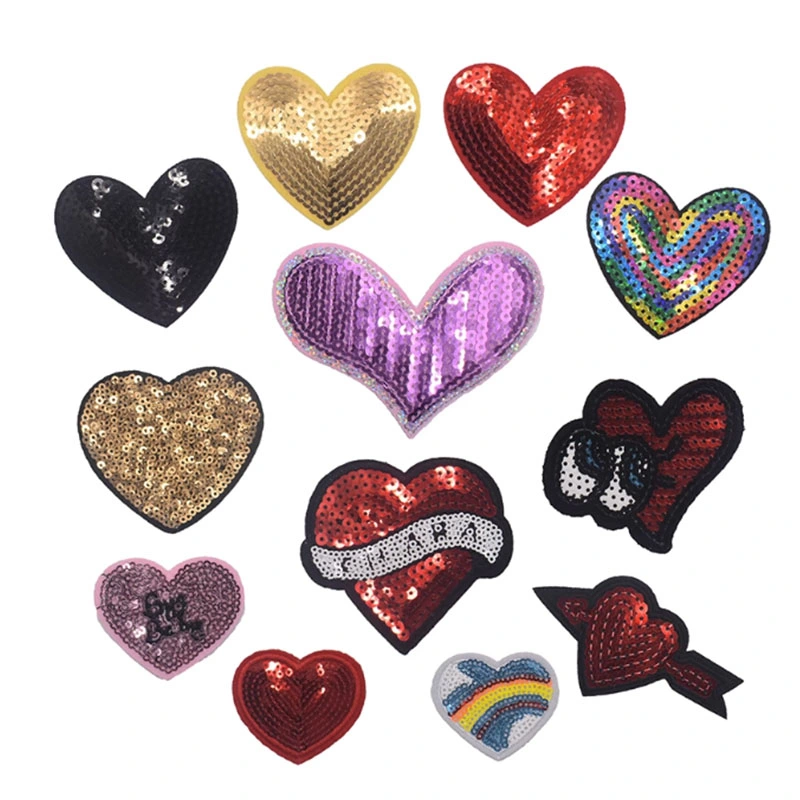 New Style Customized Embroidered Sequin Patches for Clothing