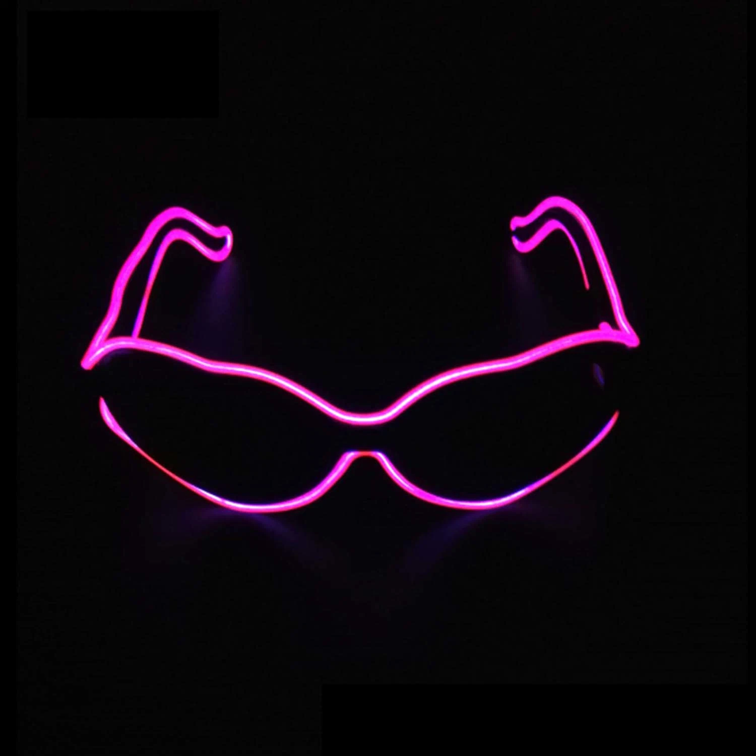 LED Luminous Heart EL Wire Glasses Rave LED Glasses Light