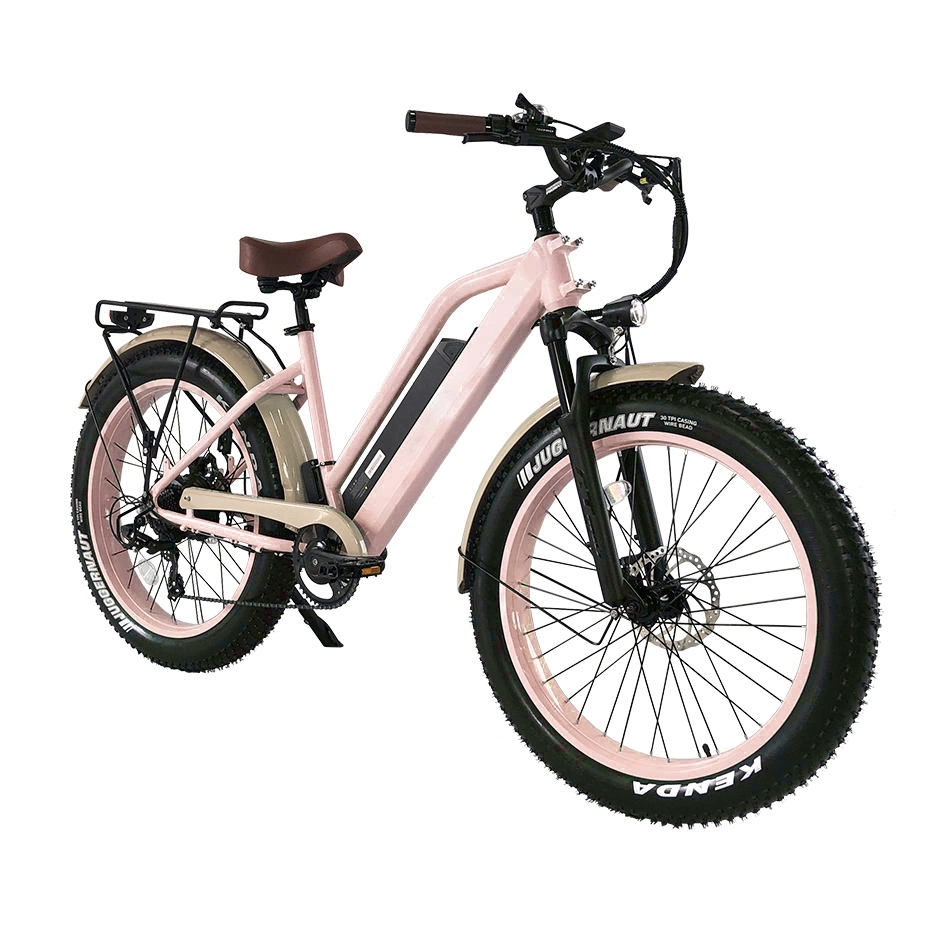 Bicicleta elétrica China popular de alta qualidade em rosa 14.5ah 500W para Adultos