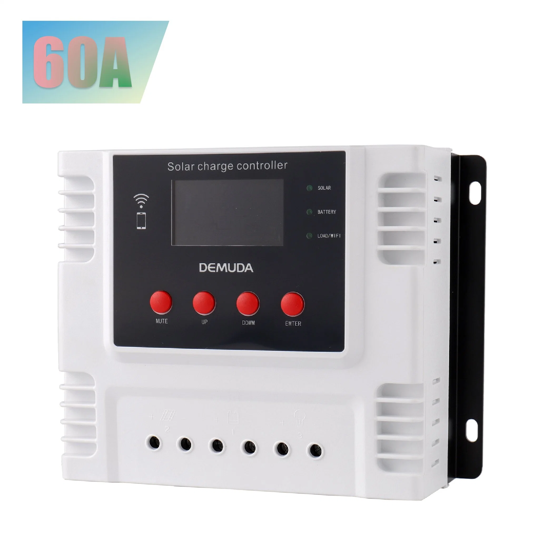 Wholesale/Supplier 60A 12V 24V/48V Auto Solar Charge Controller WiFi Apps Dual USB Battery PWM Controller for Solar Energy System