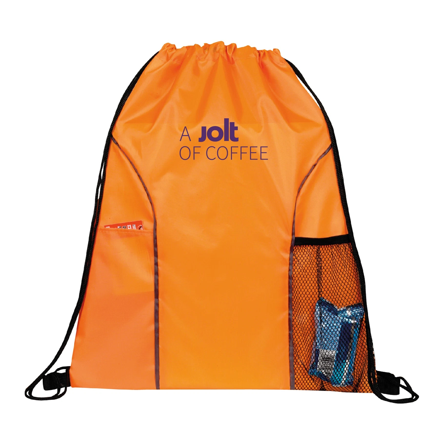 Dual Pocket Gym Sack Drawstring Bag Leichter Rucksack