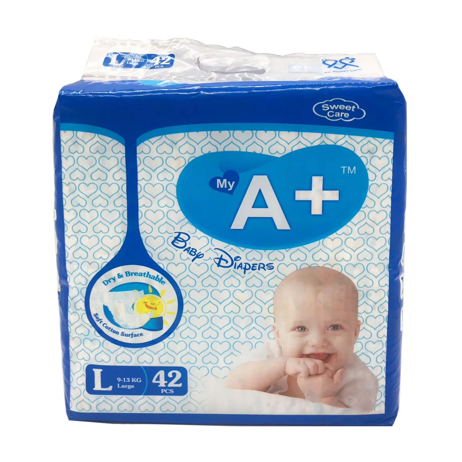 Premium Quality of Soft Breathable Diaper with Elastic Waistband