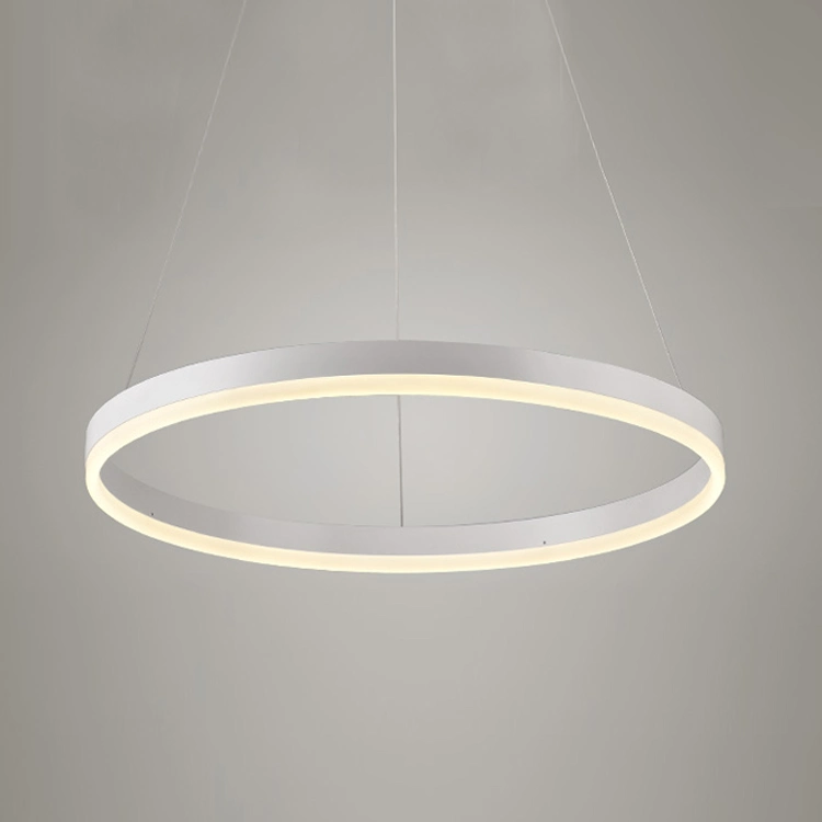 Round LED Chandelier Modern Acrylic Lamps Luxurious Rings Ceiling Light Fixtures