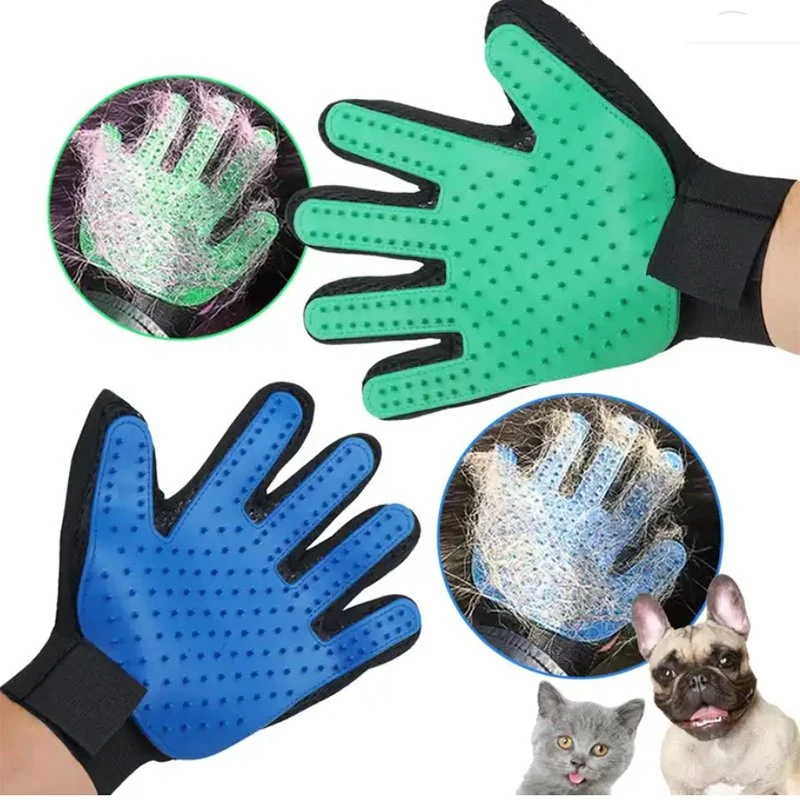 Wholesale/Supplier Pet Grooming Glove Guante PARA Mascota Dog Grooming Pet Brush Hair Remover Silicone