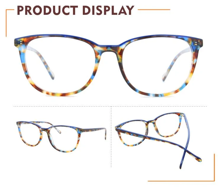 Fashion Reading Glasses for Female Acetate Eyewear Optical Eyeglasses