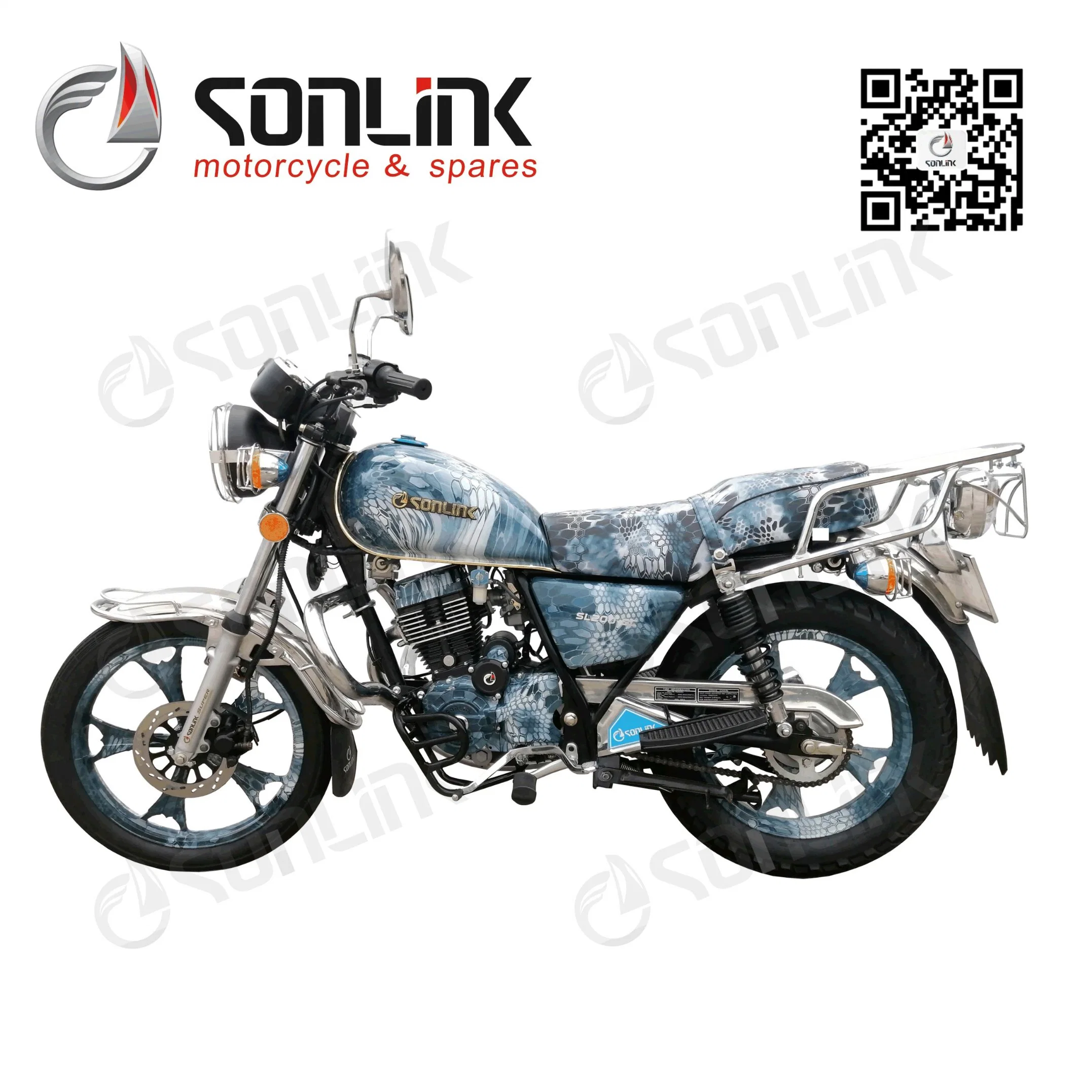 Fabricante China Racing Suzuki 150cc/200 cc Gn/GN125 Steet motos chopper moto/200-8SL (C)