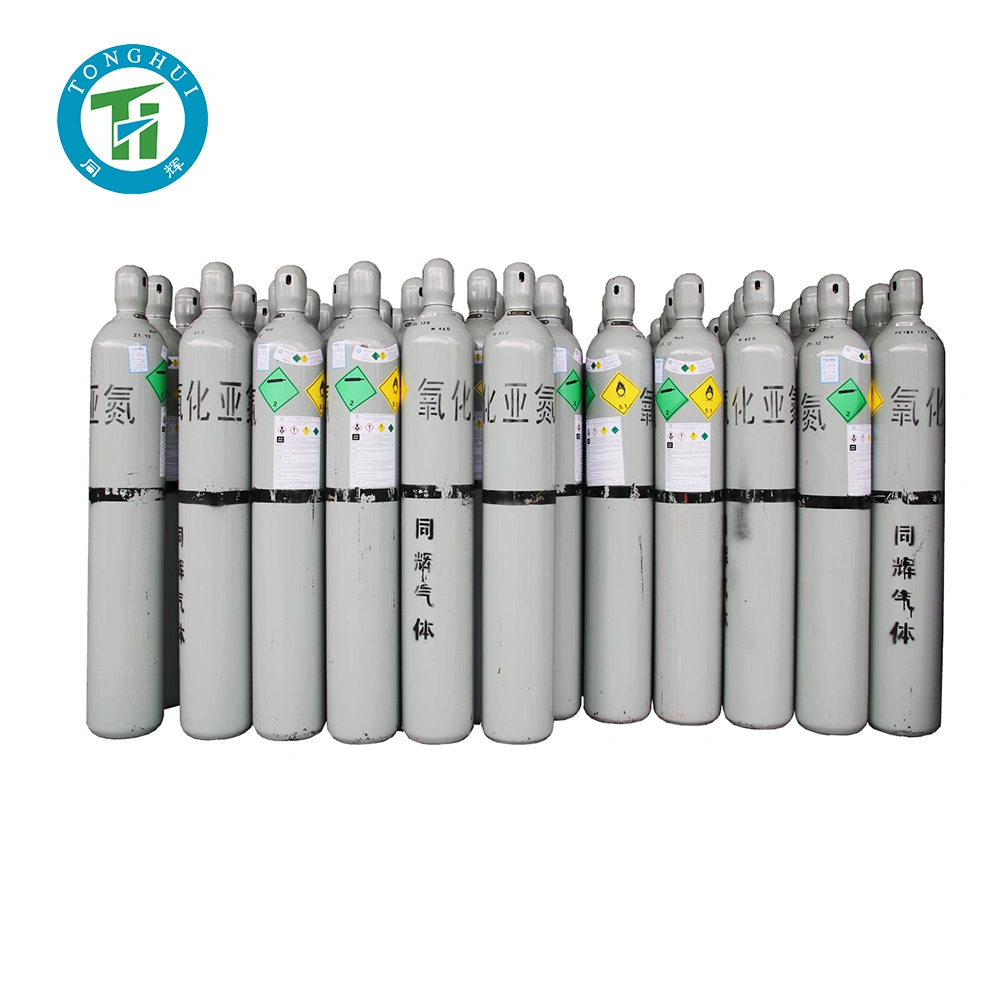 Tonguhui Factory Direct 99.9995% 47L Laughing Gas Tank Medical Industrial Utilização eletrónica cilindro de óxido nitroso N2O de pureza 5n5 para dentista