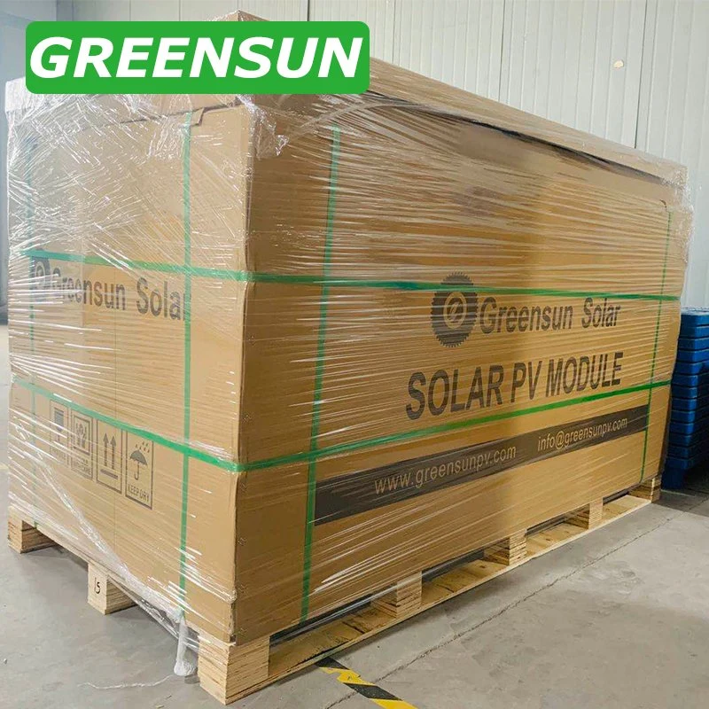 Haute efficacité Grensun 410W panneau PV 415W 455W de la moitié de la plaque chaude unique de coupe électrique pour la maison solaire Système Solaire
