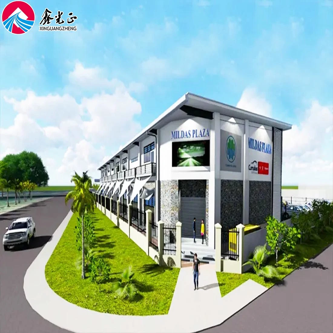 Prefab Steel Structure Shopping Mall Construction Building