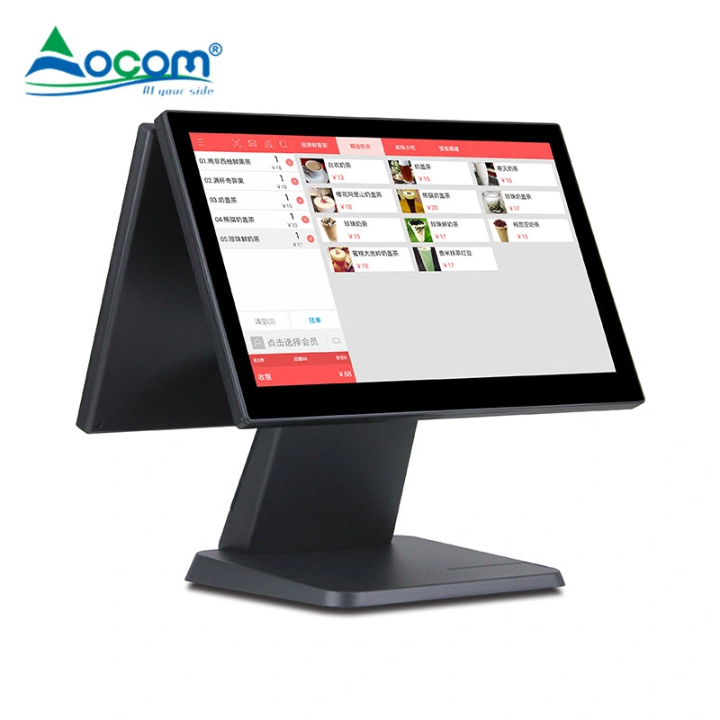 Auf Lager 15,6'' Touchscreen China POS Electronic Terminal Cash Registrieren Sie Maschine POS-1516