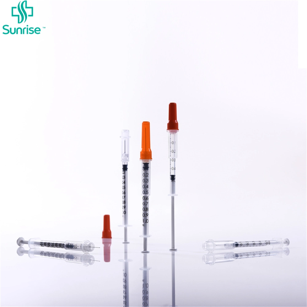 0.3ml and 0.5ml Medical Sterile Disposable Insulin Syringe with Needle