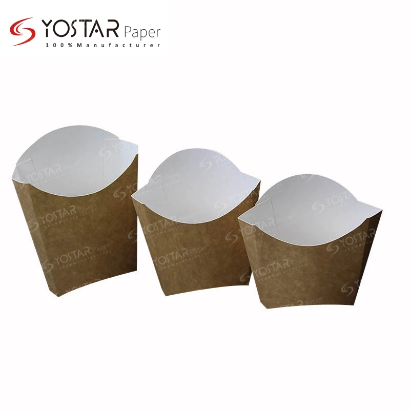 Natural Eco Friendly Brown Food Chips Paper Bag Snack Packing Box