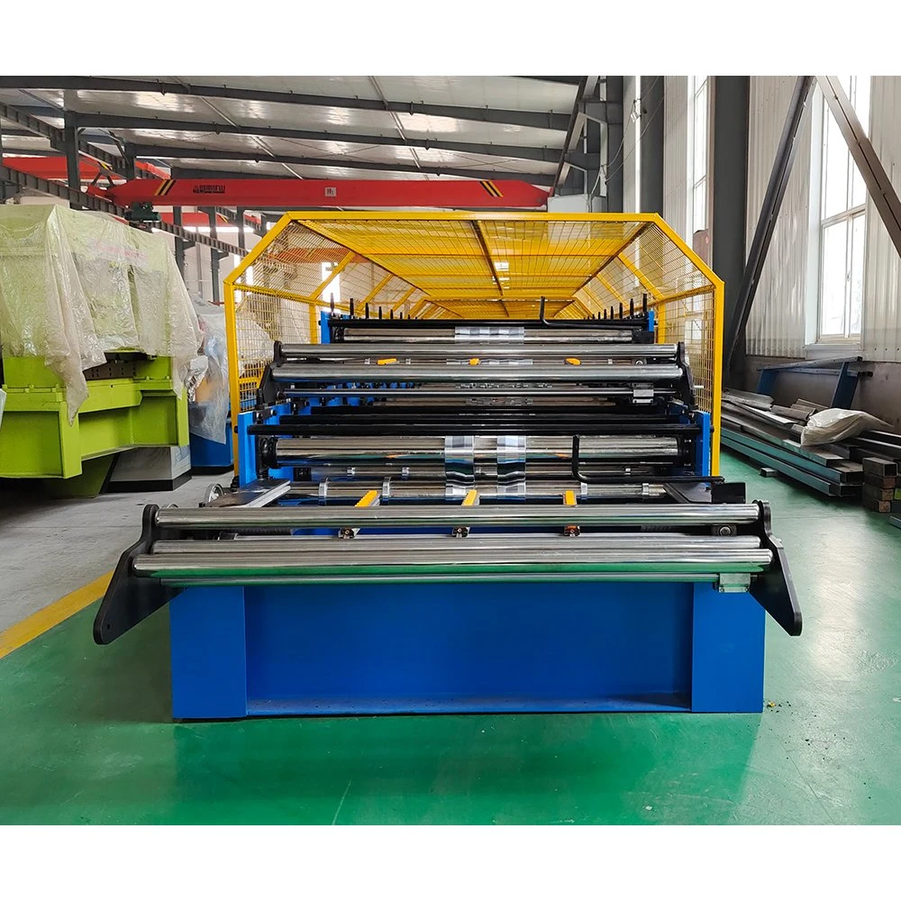 Wholesale/Supplier Ibr Tr4 Tr5 Tr6 Steel Glazed Corrugated Double Layer Deck and Step Tile Roll Forming Machine Roofing Sheet Building Material Making Machinery Price