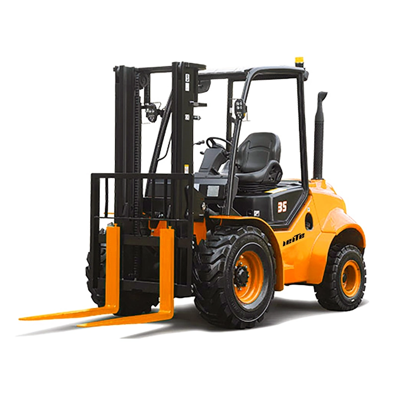 3.5 Ton 4 Ton 5ton 4X4 4WD Fully Hydraulic Mini Diesel/Electric Forklift Truck Rough Terrain Forklift Truck off Road Forklift Euro 5 EPA Price 30% off Free Ship