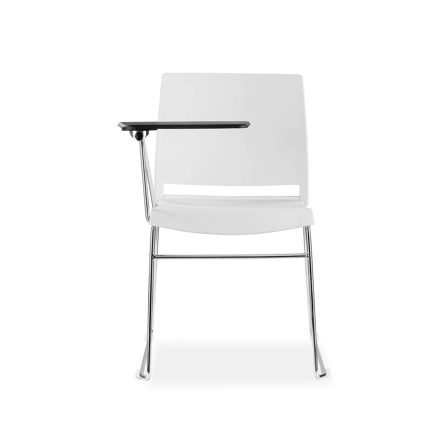 Modern White Office Training Chairs with PP Writing Table Board for School Meeting and Conference Room