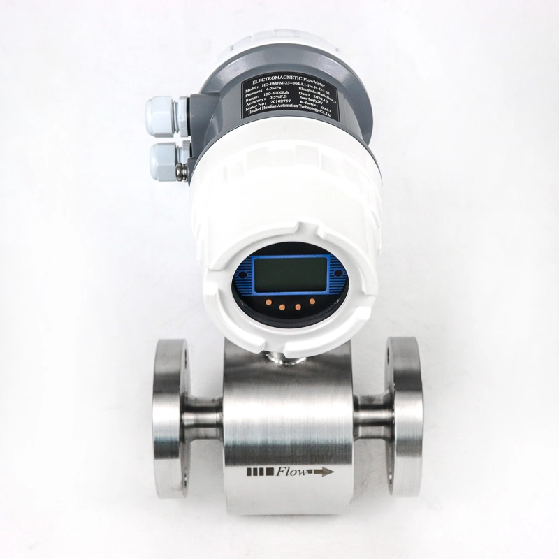 Acid Resistance PTFE Liner Ss 316L Electromagnetic Flow Meter for Sulfuric Acid