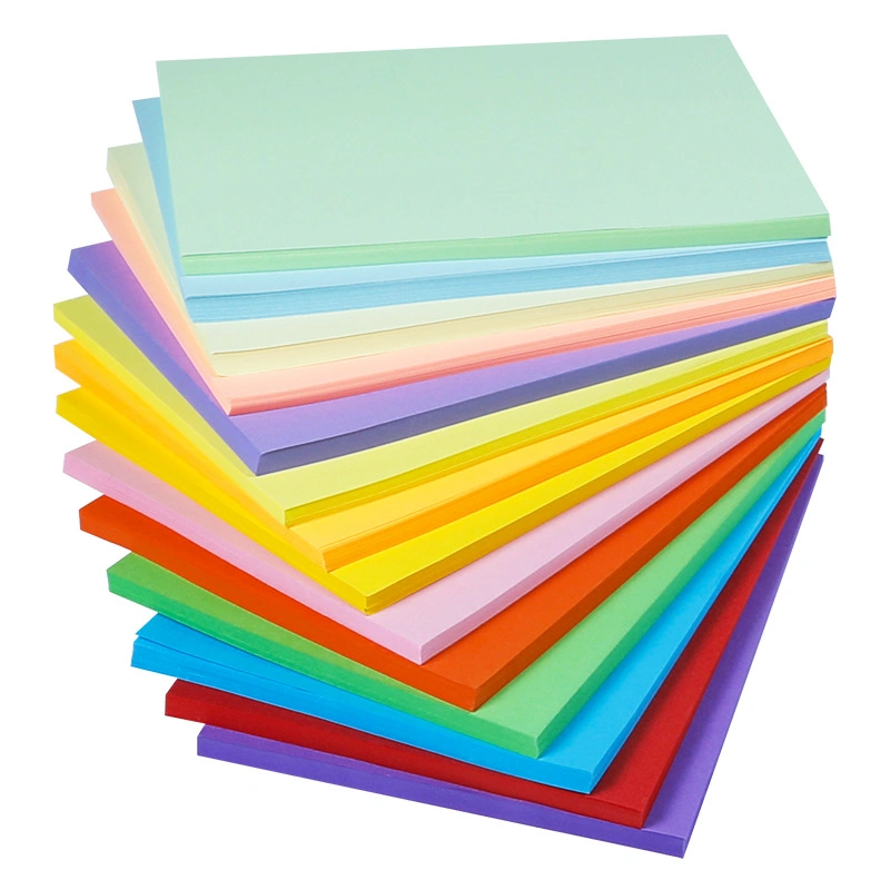 A4 Size Color Cardboard Color Copy Construction Paper Colored Card Stock Paper