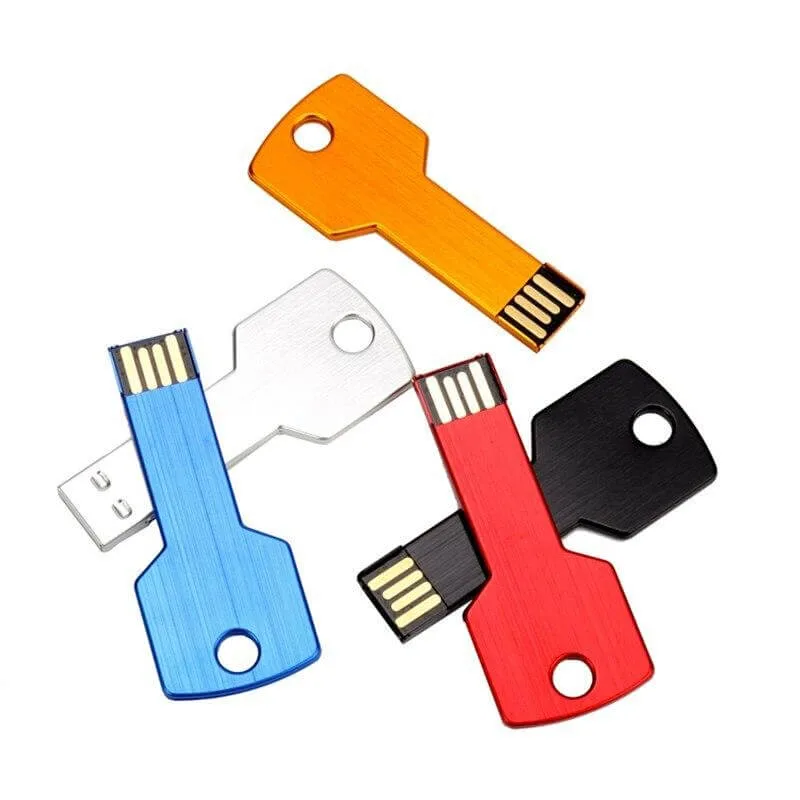 Beliebte personalisierte Logo Schlüsselanhänger Metall USB-Flash-Laufwerke 2,0