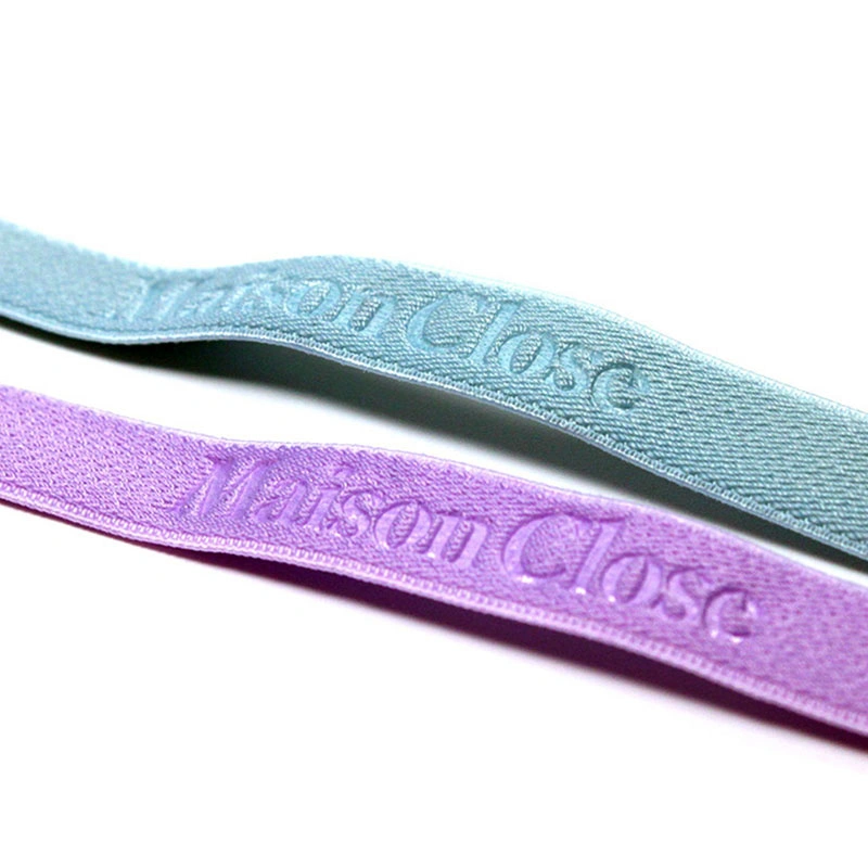 Custom Waterproof Eco-Friendly Nylon Coated Non Slip Anti Slip Band Silicone Embossed Print Elastic Band