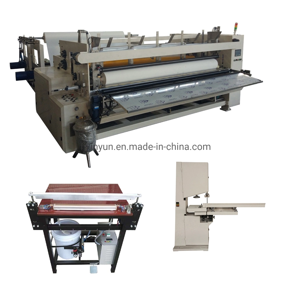 Semi Automatic 4 Rolls Kitchen Towel Paper Machine Production Line