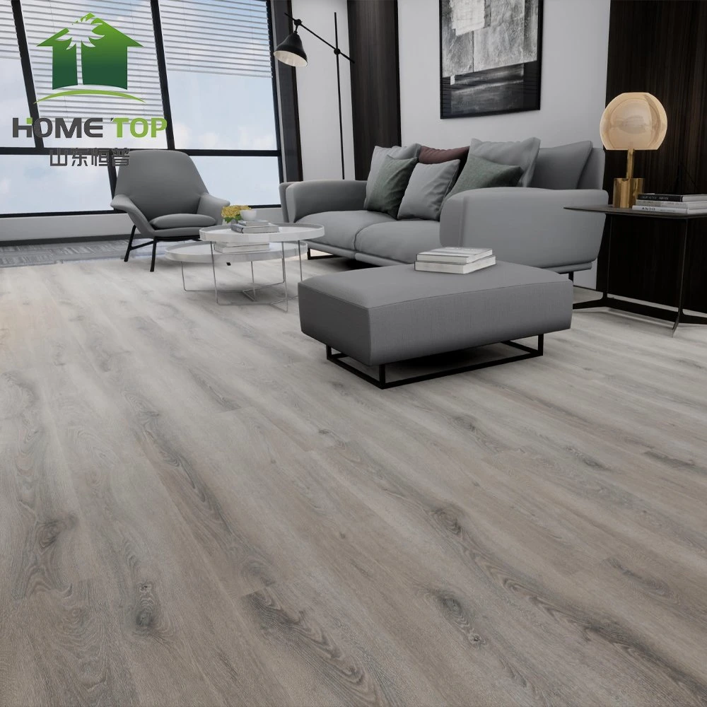 Neue Design Solid Core UV-gehärtete Beschichtung Kunststoff 6mm Holz Textur Wasserdicht Klicken Vinyl Landhausdiele Spc Bodenbelag Verkauf