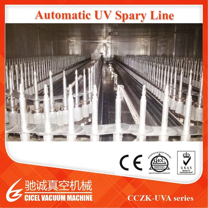 Os equipamentos de pintura UV Automático/ Equipamento Metalizing vácuo UV para plástico