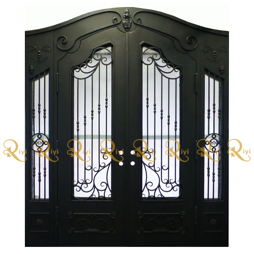 New Design China Supplier Outdoor Stainless Steel Grill Design Wrought Iron Door