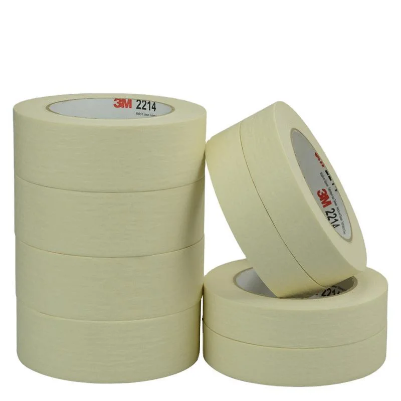 Electronics Industrial Automotive Paint Masking 3 M 2214 Crepe Paper Tape